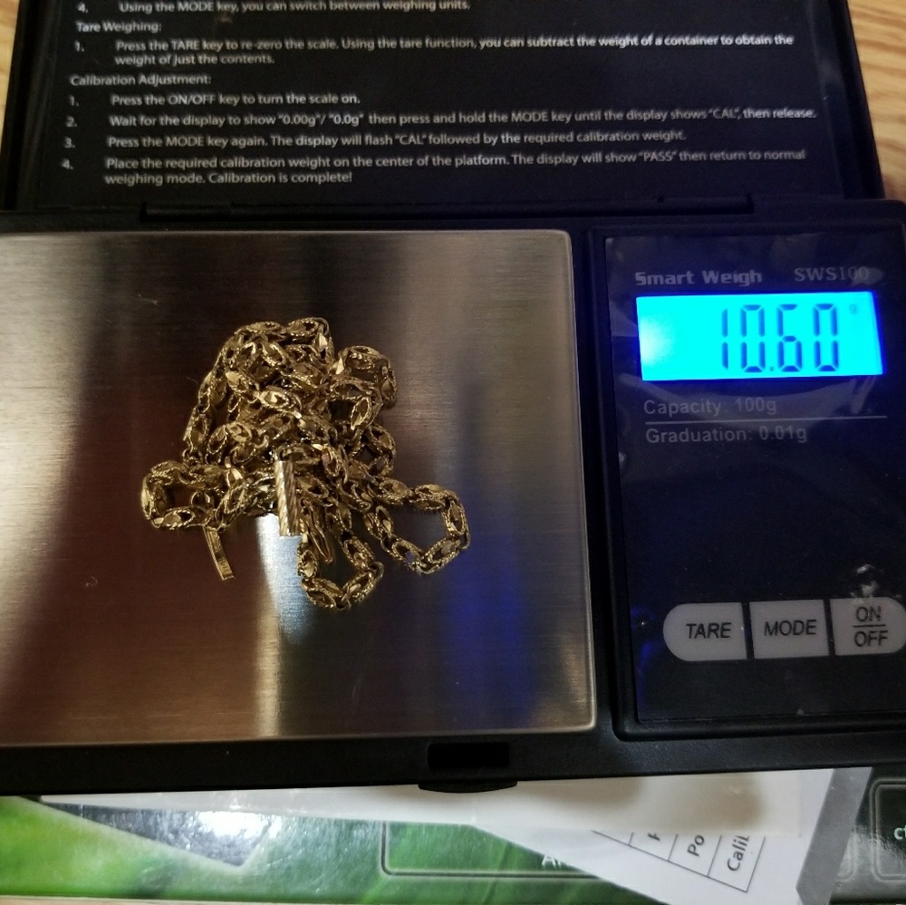 SOLD! 14k turkish rope necklace